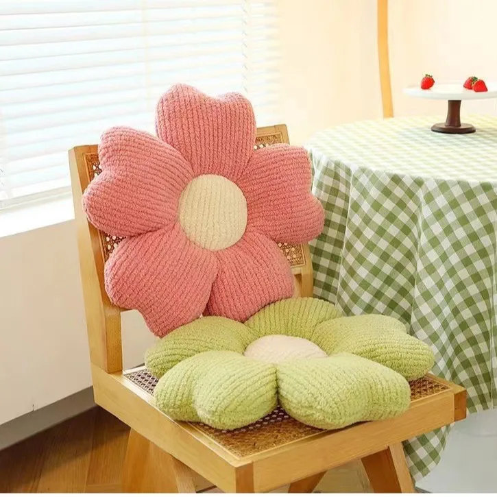 New Breathable Five-petal Flower Cushion Macaron Fresh Home Sofa Decorative Cushion Pillow Dining Table Office Chair Cushion 4