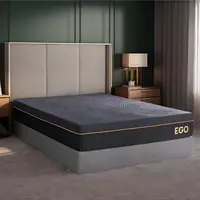 EGOHOME 12 Inch Queen Memory Foam Mattress, Cooling Copper Gel Mattress for Pain Relief, Therapeutic Mattress in a Box, 2