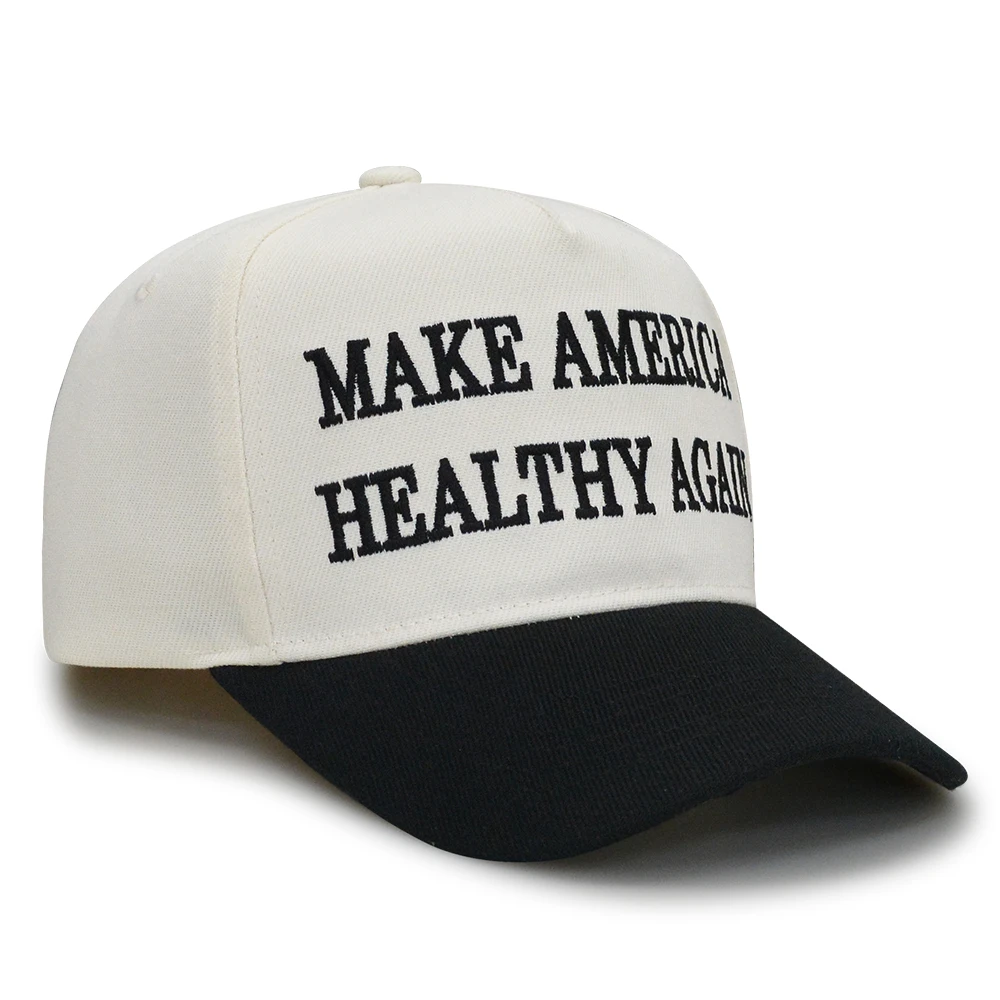 New Make America Healthy Again Letter Embroidered Baseball Cap Unisex Adjustable Outdoor Sports Visor Cap 5
