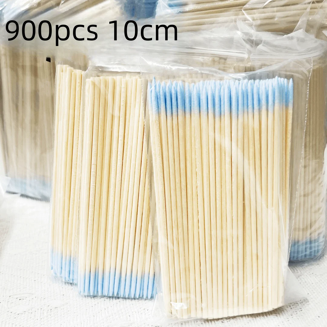 Disposable Wooden Micro Bud Swabs - Lint-Free Eyelash Extension & Glue Removal Tool Kit