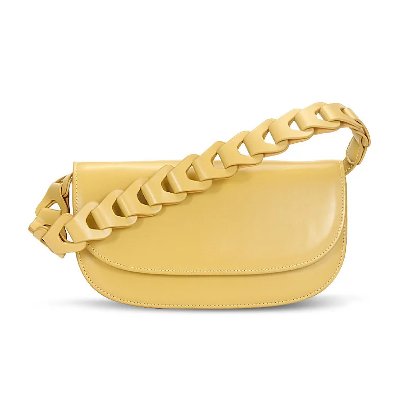 

New Fashion Law Stick Underarm Bag Woven Cowhide Law Stick Bag Single Shoulder Bag Crossbody Women's Bag