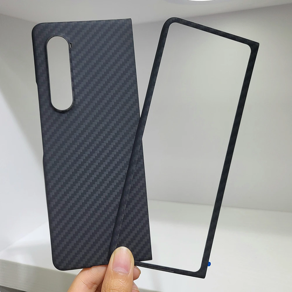 

Dropshipping Real Aramid Fiber Carbon Fiber For Samsung Galaxy Fold 4 Magnetism Ultra-thin Anti-drop Galaxy Fold 3 CASE Cover