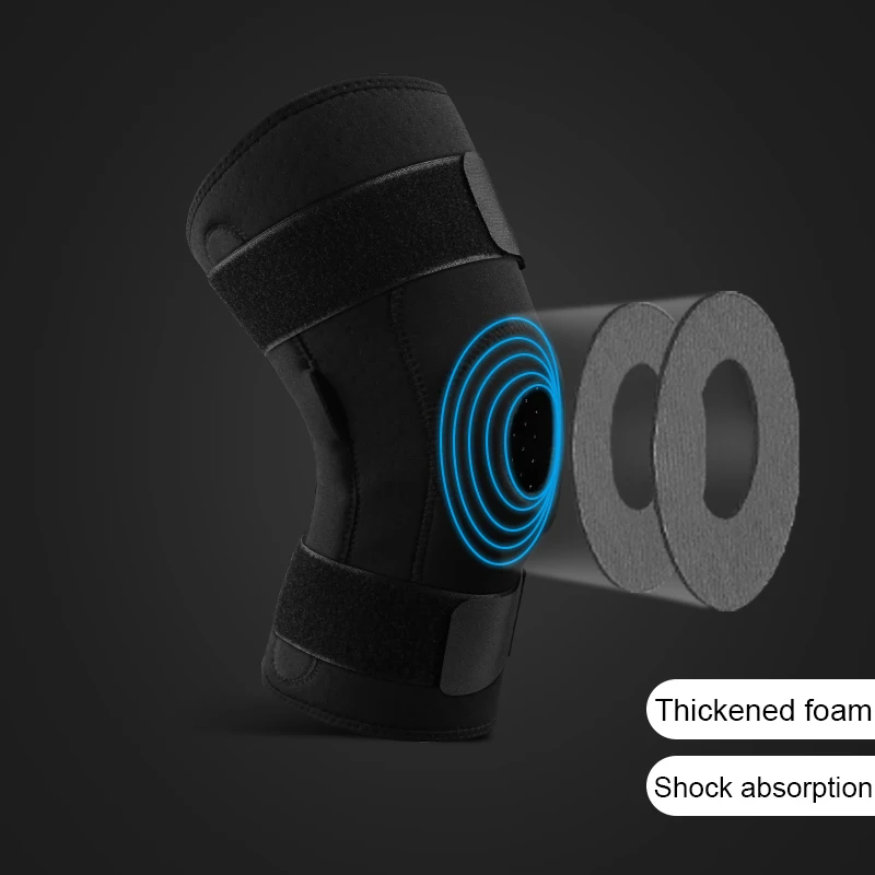 1 PC Professional Knee Support Brace Sports Safety Stabilizer Flexible Hinge Spring Knee Pad Guard Breathable Protector Strap