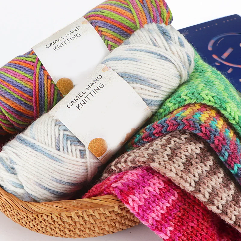 

100g/roll Cotton Yarn DIY Knitting Soft Warm Scarf Sweater Sofa Cushion Hand-woven Material