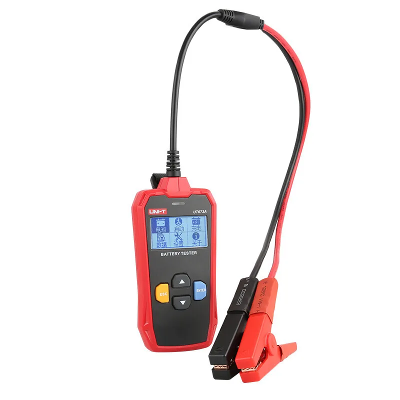 Battery Tester UNI-T UT673A Car Battery Tester Charger Analyzer 12V 24V Voltage Battery Test