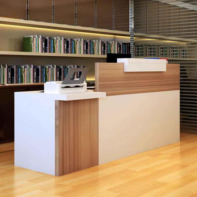 Standing Help Reception Desk Table School Simple Office Modern Reception Desk Restaurant Luxury Spa Bancone Bar Salon Furniture