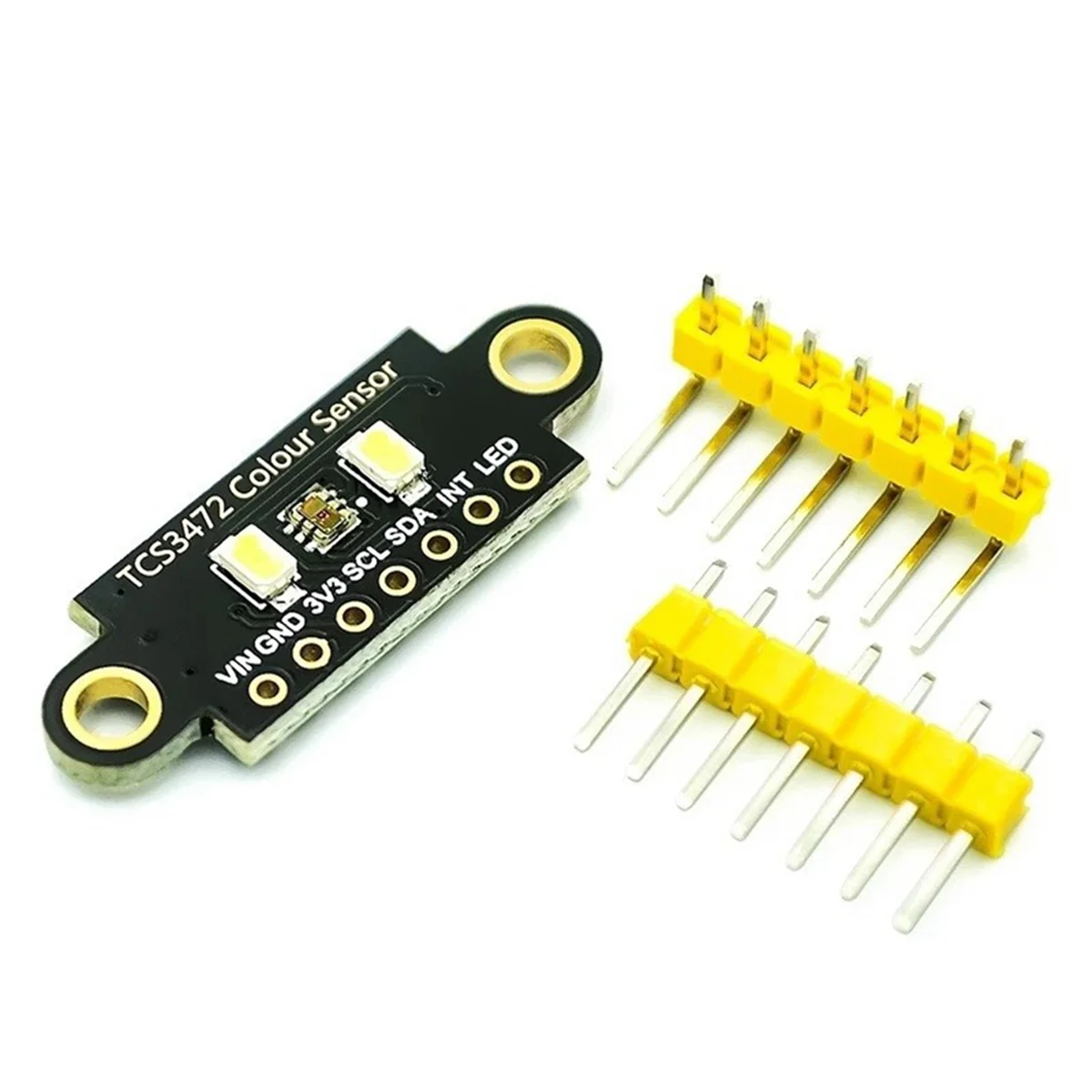 TCS34725 Color Sensor TCS3472 RGB Sensor Recognition Module RGB Development Board IIC for Arduino STM32,Double Hole