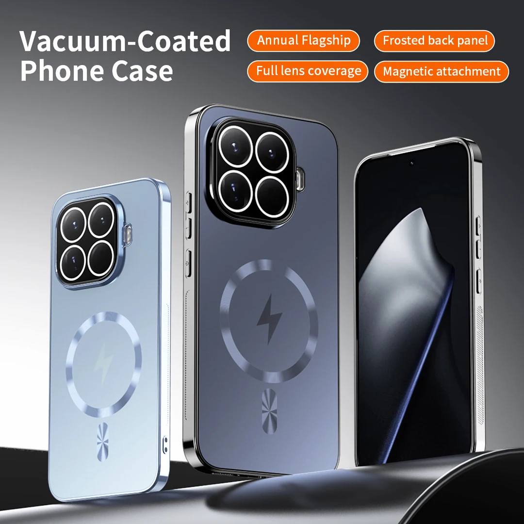 Enhanced Anti-Slip Magnetic Wireless Charging Full Lens Coverage Case