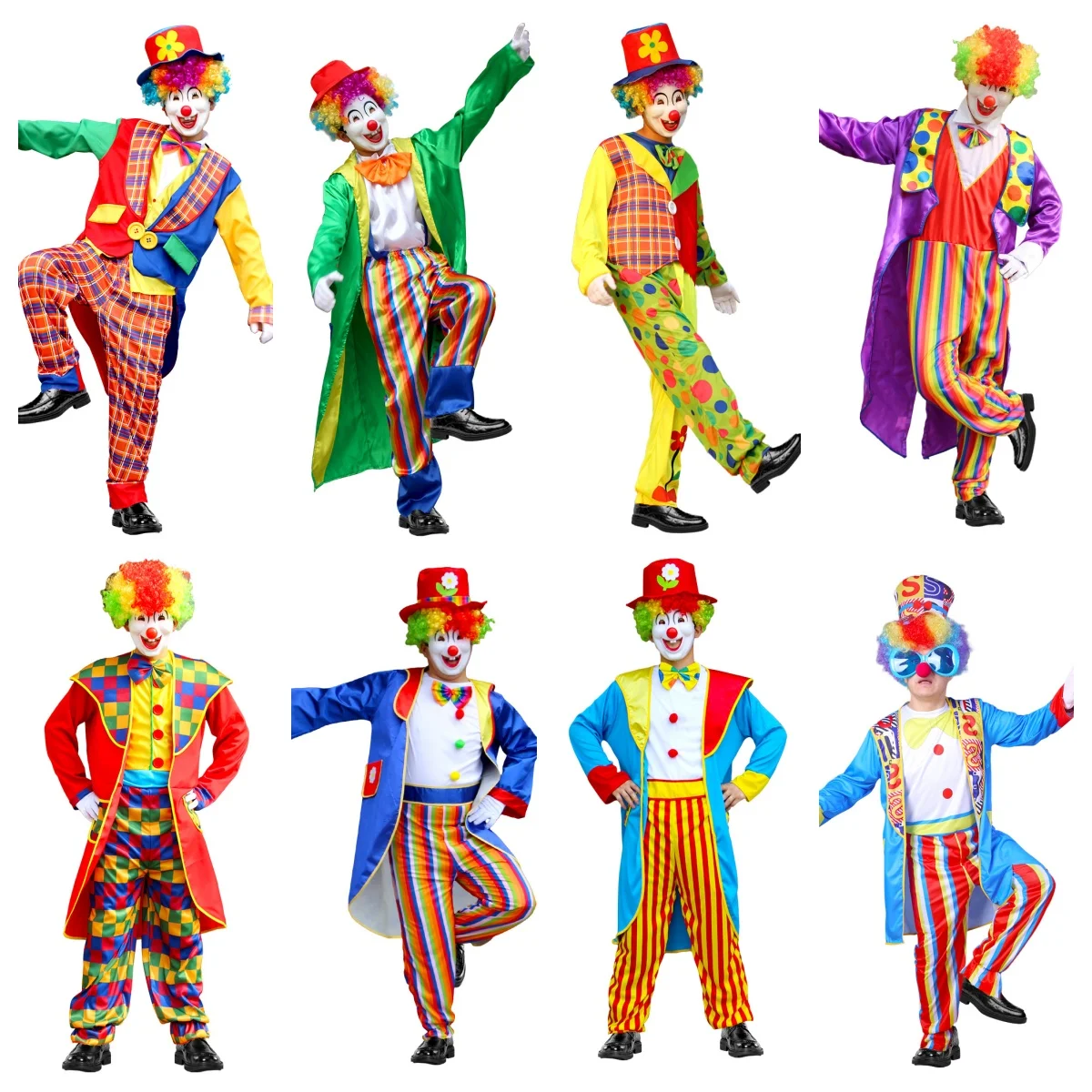 LuxRoyale Halloween Clown Costume with Gloves