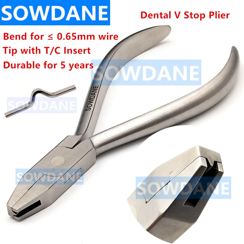 1pieceDentalOrthodonticVStopLoopBendingFormingPlierStainless