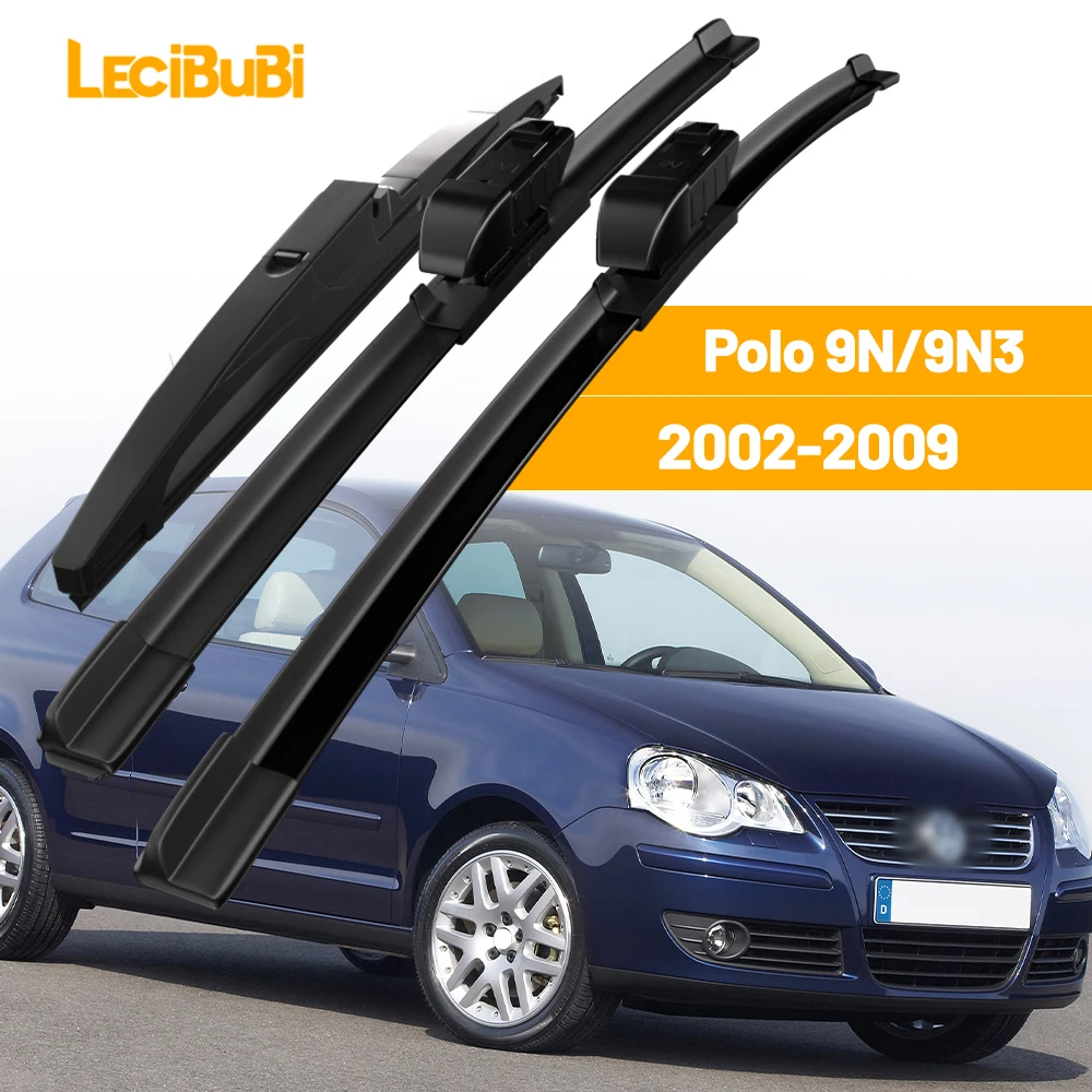 Für VW Polo 9N 9N3 2002-2009 1set Vorne und Hinten Scheibenwischerblätter Scheibenwischer Zubehör