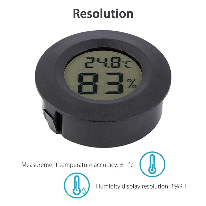 Mini LCD Digital Thermometer & Hygrometer with Wide Temperature Range