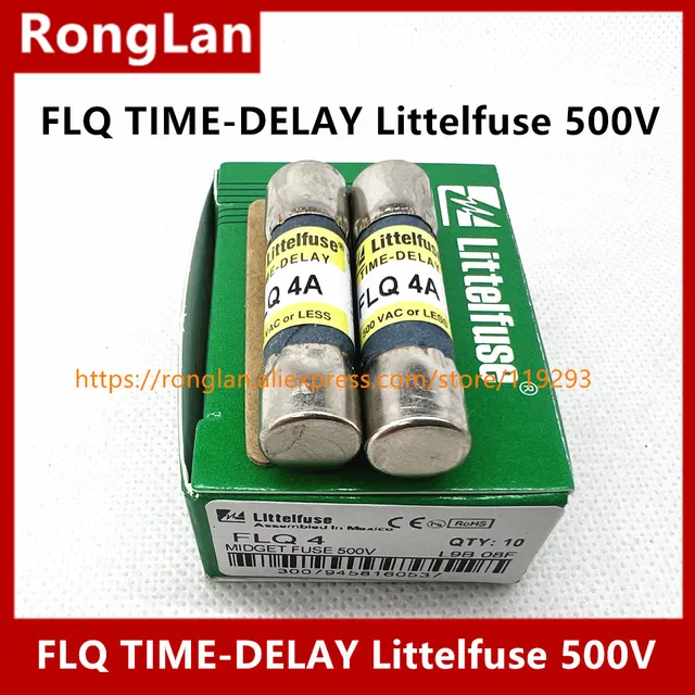 10pcs/Box ORIGINAL Littelfuse FLQ-2 FLQ2 FLQ 2A 500Vac TIME-DELAY
