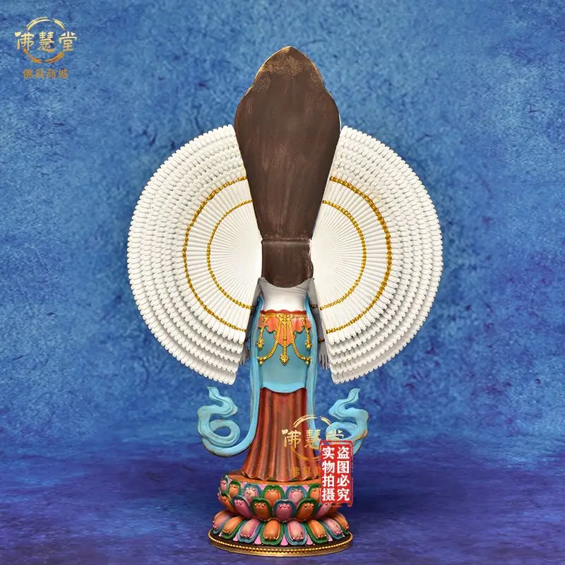 Domestic Tibetan handmade refined copper painting "Thousand Hands Guanyin" Buddha statue high-end household living room ornament 4