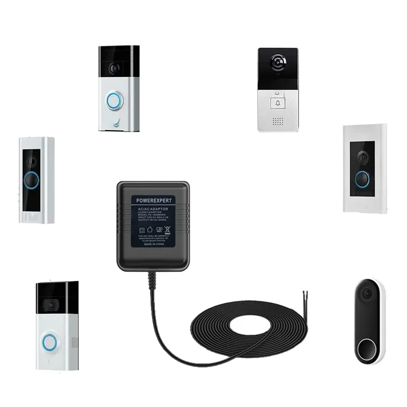 링 비디오 초인종 Pro/2 18V AC 500Ma 충전기 코드 초인종 어댑터용 AAAN-Zmodo 초인종