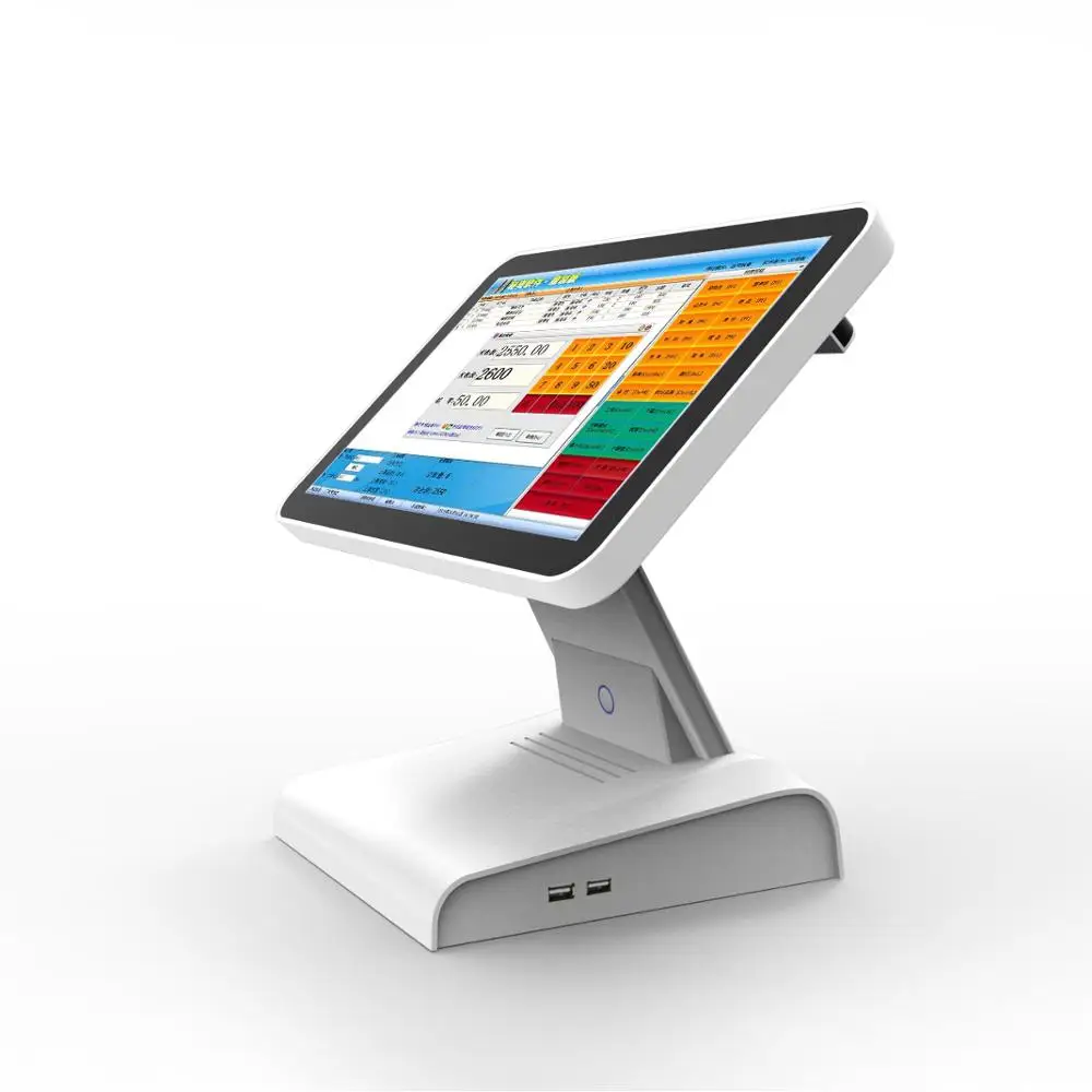 HSPOS 15 Inch All In One Touch Screen POS Machine Cash Register I3 I5 ...