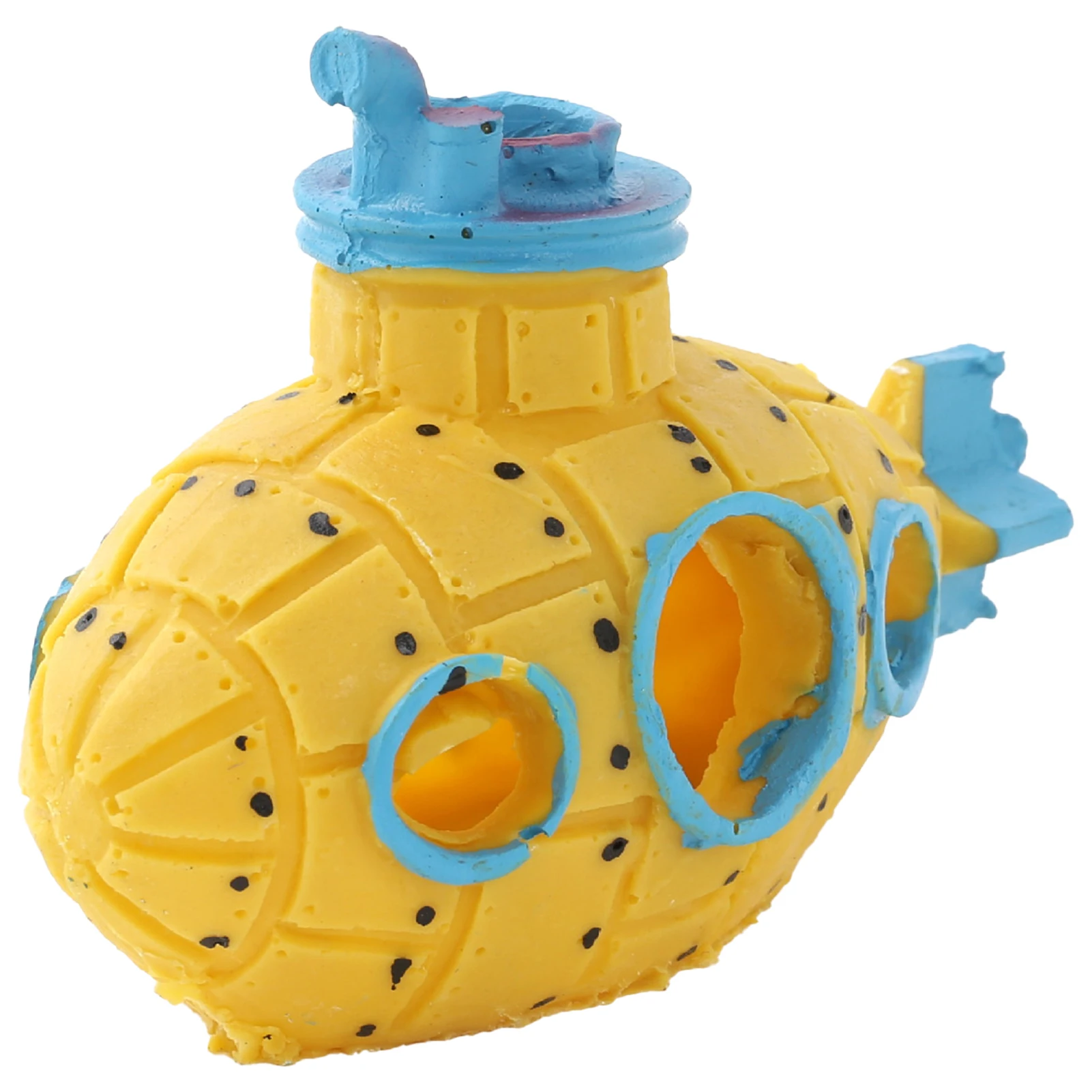 Turtle Pets To Breed Play Submarine Fashion Fish Tank Decorations Rifugio In Resina Sicuro Per Gamberetti Gialli Con Bolla D'Aria