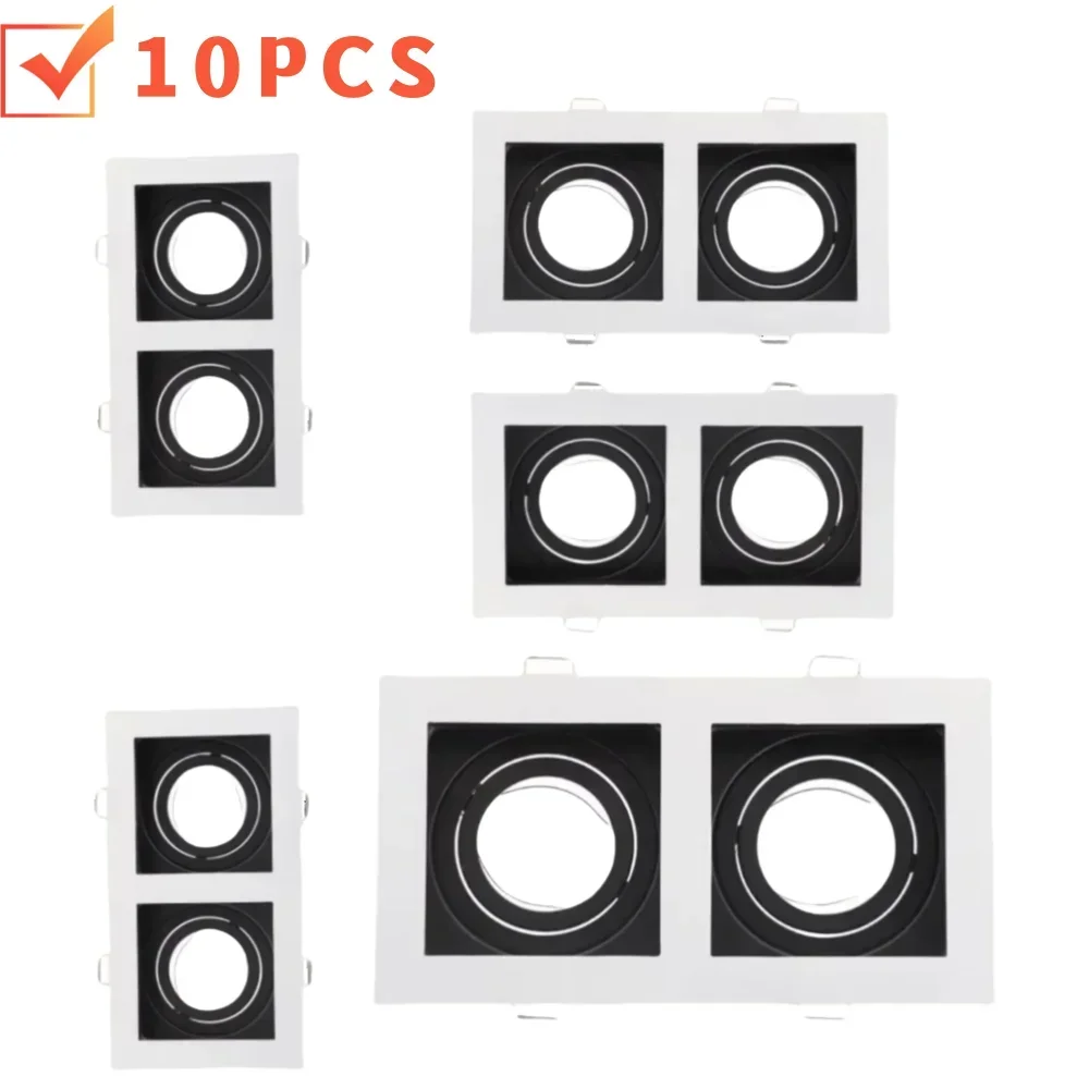 10pcs Hight Quality Square Ceiling Spot Lights Background Lamp Indoor Lighting Commercial Lighting Recessed LED Downlights Chip