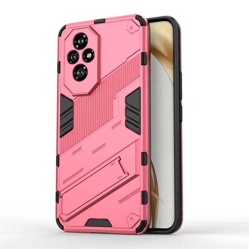 Shockproof TPU Protective Bumper Armor Phone Case with PC Stand Holder