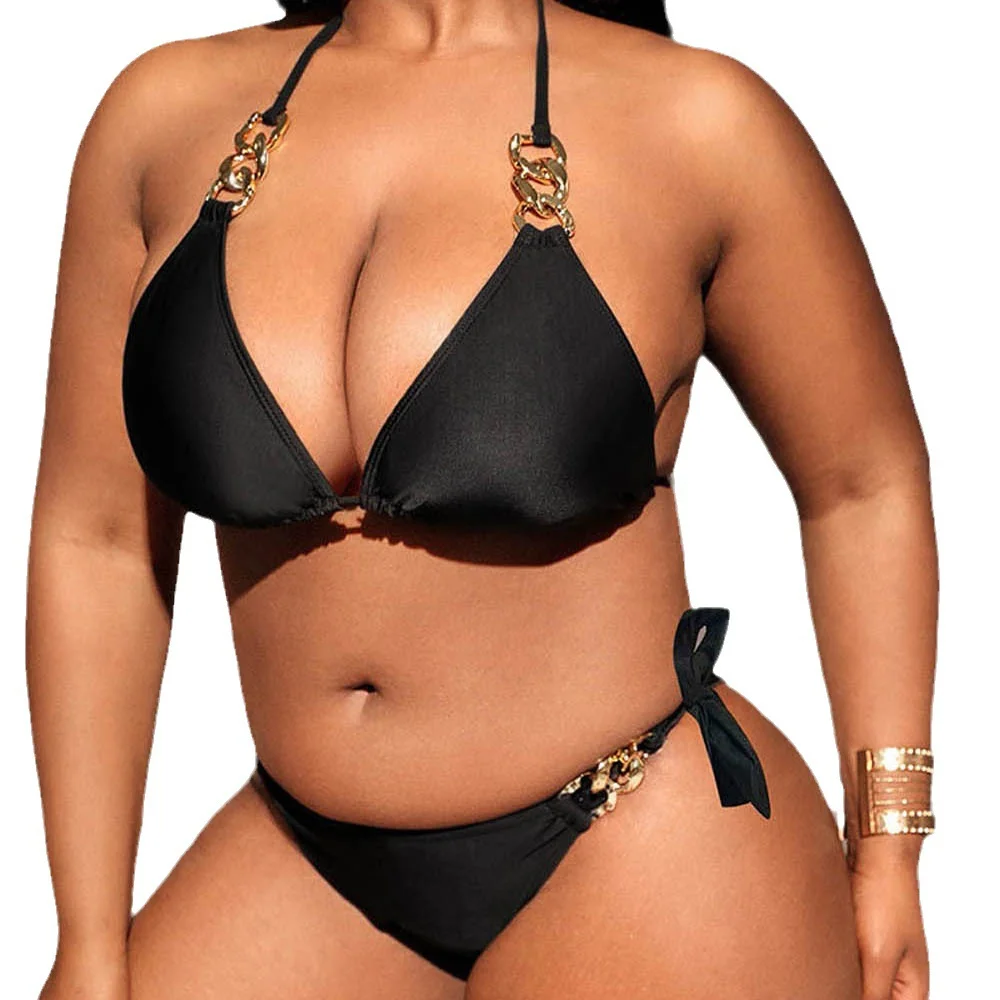 2024 Summer Ladies fashion slim-fit vacation beach Hot spring sexy bikini split with chest pad without steel bracket swimsuit 16