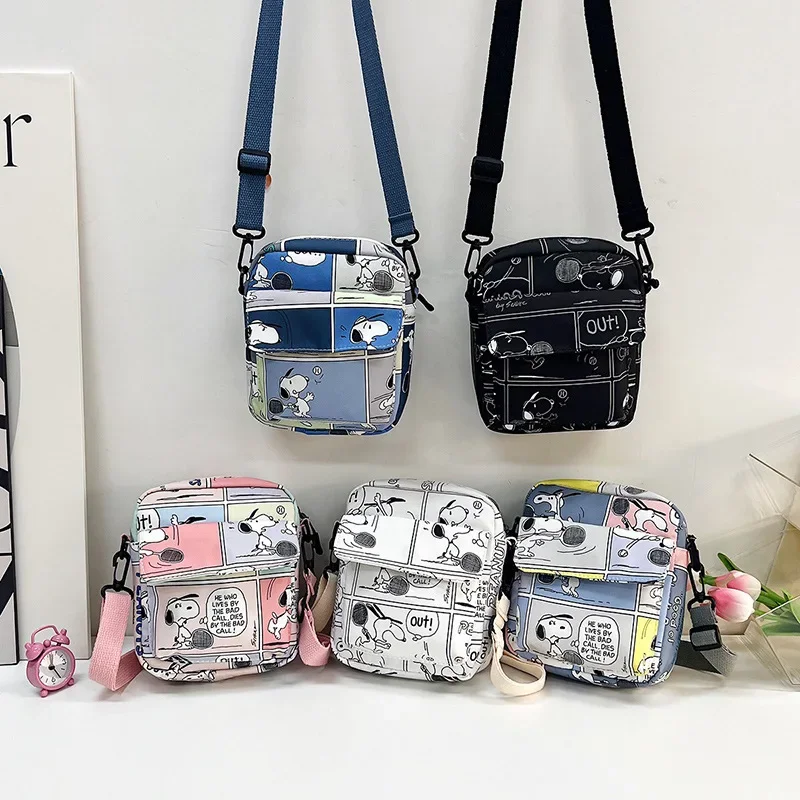 

Kawaii Snoopy Handbag New Cartoon Student Large Capacity Storage Bag Cute Girl Tote Bag Girlfriend Gift Crossbody Bag