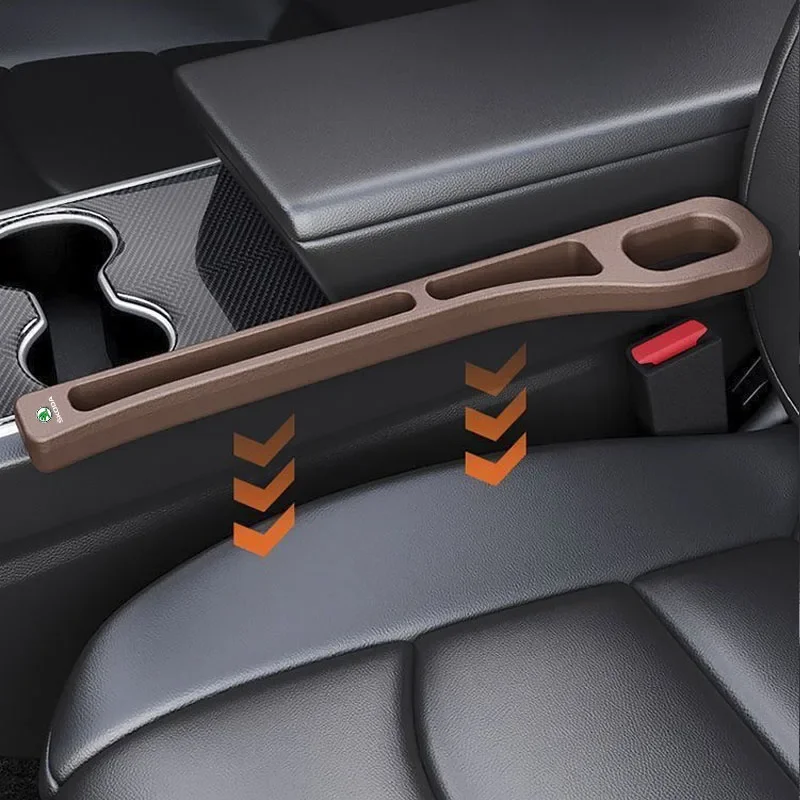 Car Seat Splicing Plug Strips Gap Fillers Safety Seat Storage Racks 2 pcs for Skoda Octavia Rapid Kodiaq Fabia