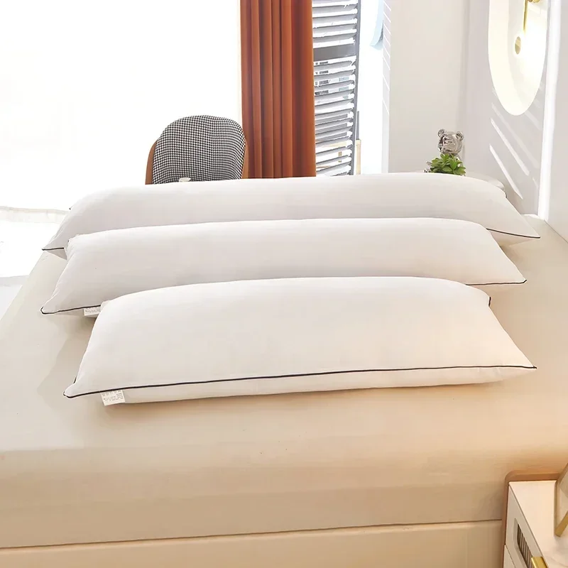 1pc White Pillow Core Home Bed Long Pillows подушки Washable Pillow Skin-friendly Neck Cushion almohadas para dormir 3