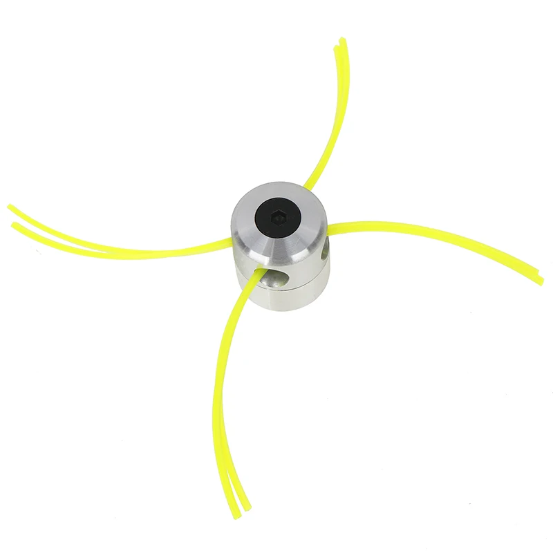 Universal Aluminum Trimmer Head Four Trimmer Lines Brush Cutter Grass Head Replacement Tool Part Grass Cutting