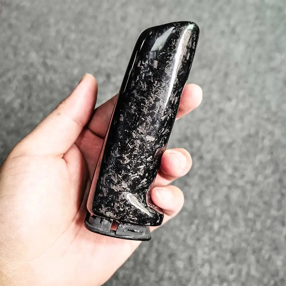 For BMW E39 E46 E90 E92 E60 F10 F20 F30 F34 F80 Universal Forge Carbon Fiber Handbrake Grips Cover car interior accessories hand brake cover