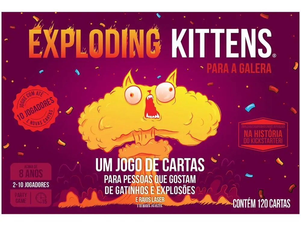 Jogo Exploding Kittens Para a Galera Galapagos