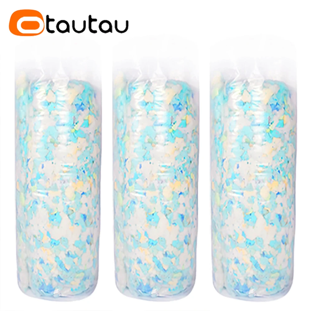 

OTAUTAU 1kg 2.2bls Shreded Memory Foam Sponge Pillow Bean Bag Pouf Re-fill Filling Beanbag Sofa Puff Sac Cushion Doll Filler