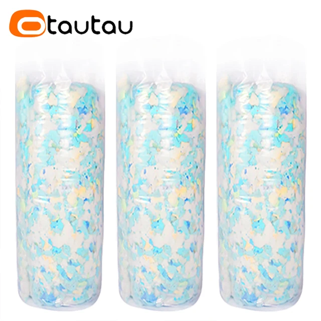 OTAUTAU 1kg 2.2bls Shredded Memory Foam Sponge Pillow Bean Bag Pouf Re-fill Filling Beanbag Sofa Puff Sac Cushion Doll Filler