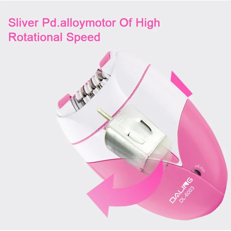 DALING DL-6003 Portable Women's Electric Hair Puller, USB Rechargeable High Speed Hair Removal and Shaving Device 4