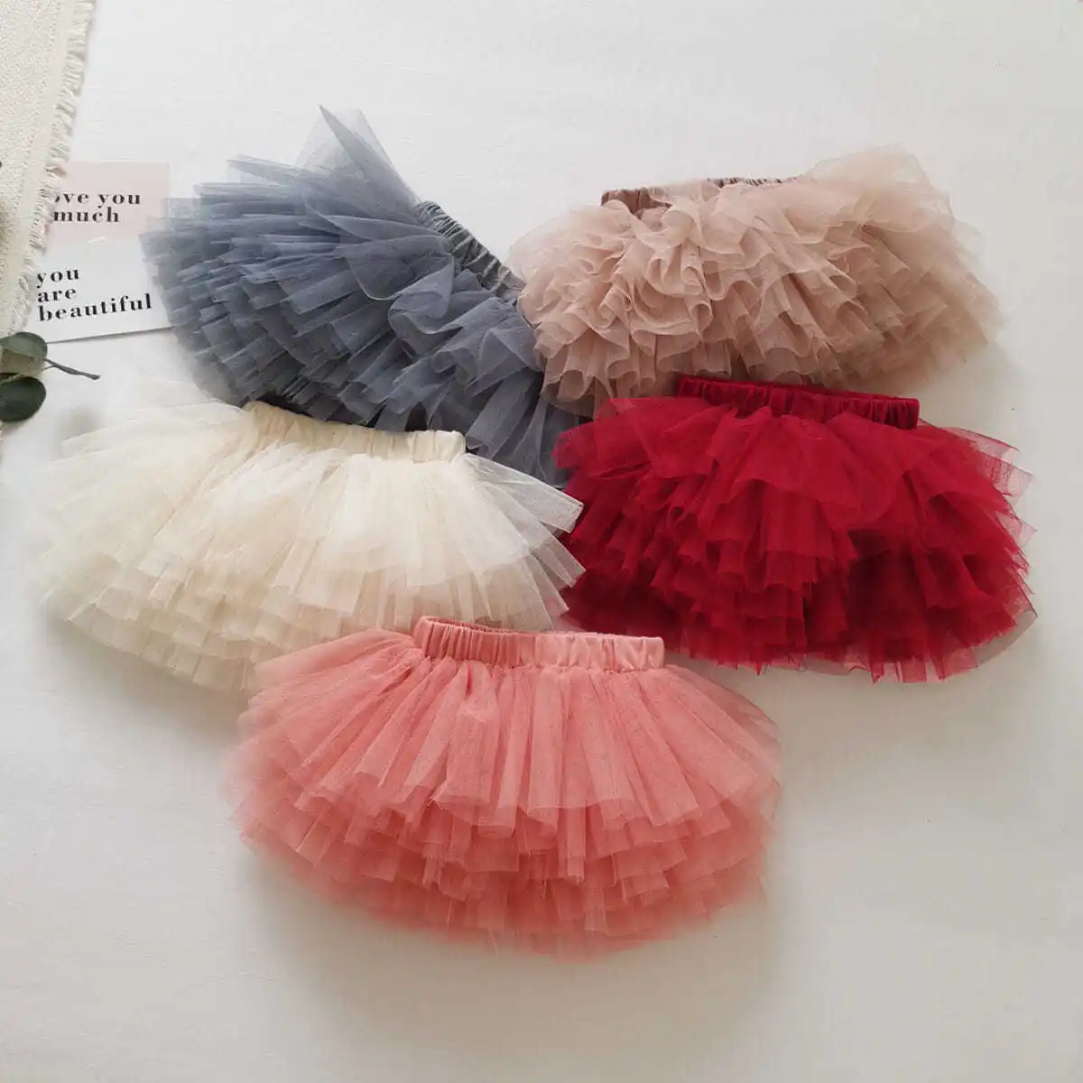 Cute Toddler Newborn Baby Girl Tutu Skirt – Angel Photo Prop Costume Outfit Set – Easisim, White