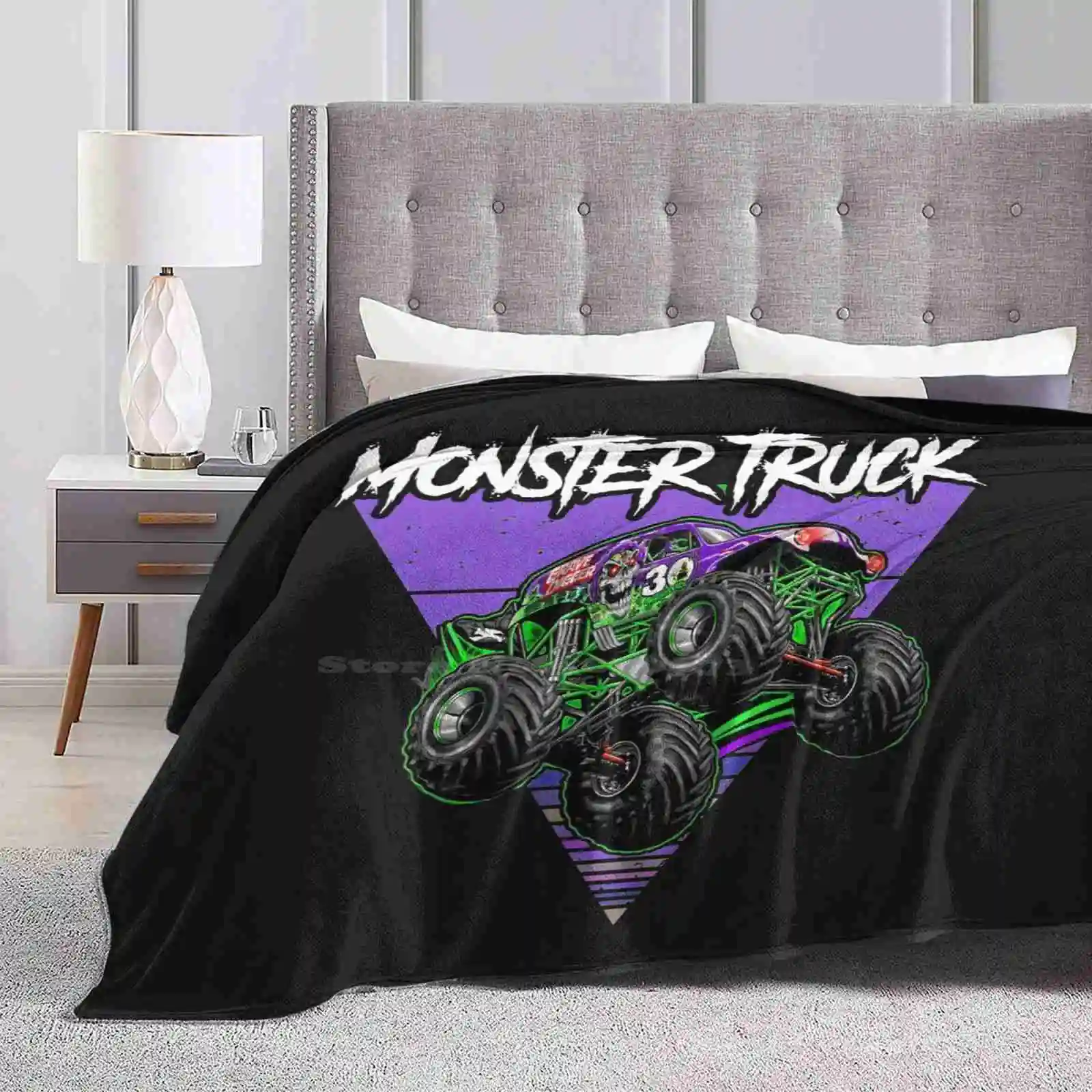 Monster Jam Grave Digger Monster Truck Fanart Gift Camera Più Venduta Coperta Di Flanella Per Uso Domestico Monster Marmellate Monster Jam Kids