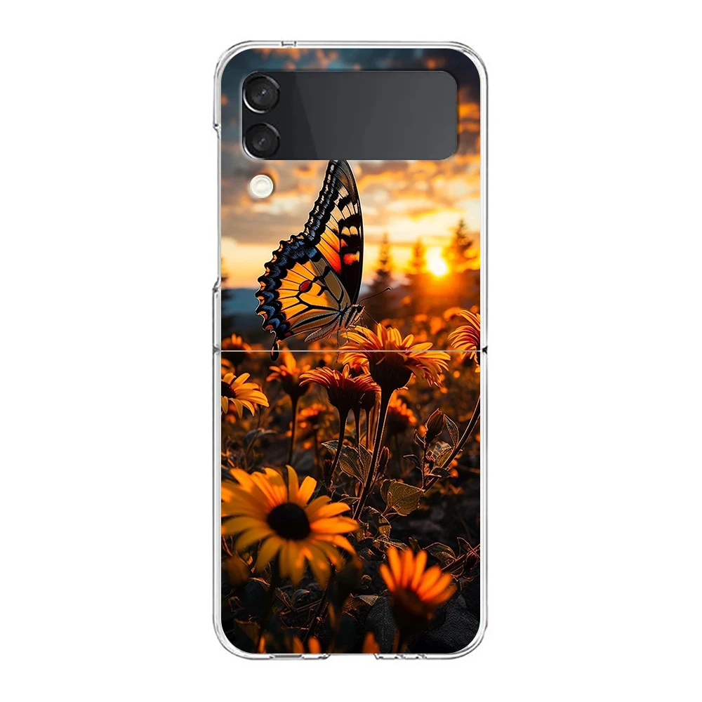 Sunflower Yellow Hard Folding Clear Phone Case