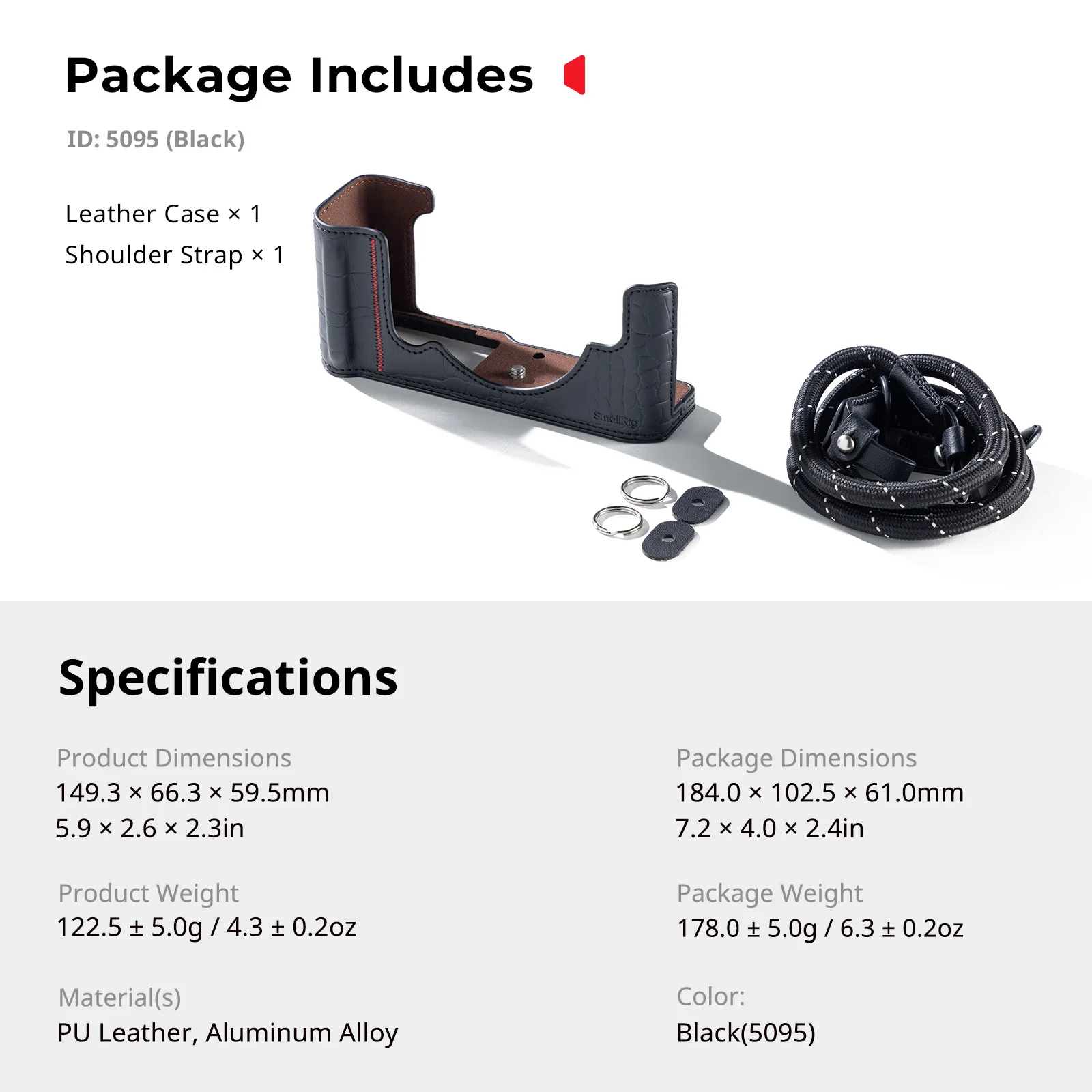 Z f Leather Case Kit for Nikon Z f with Shoulder Strap, Built-in Front Handle An