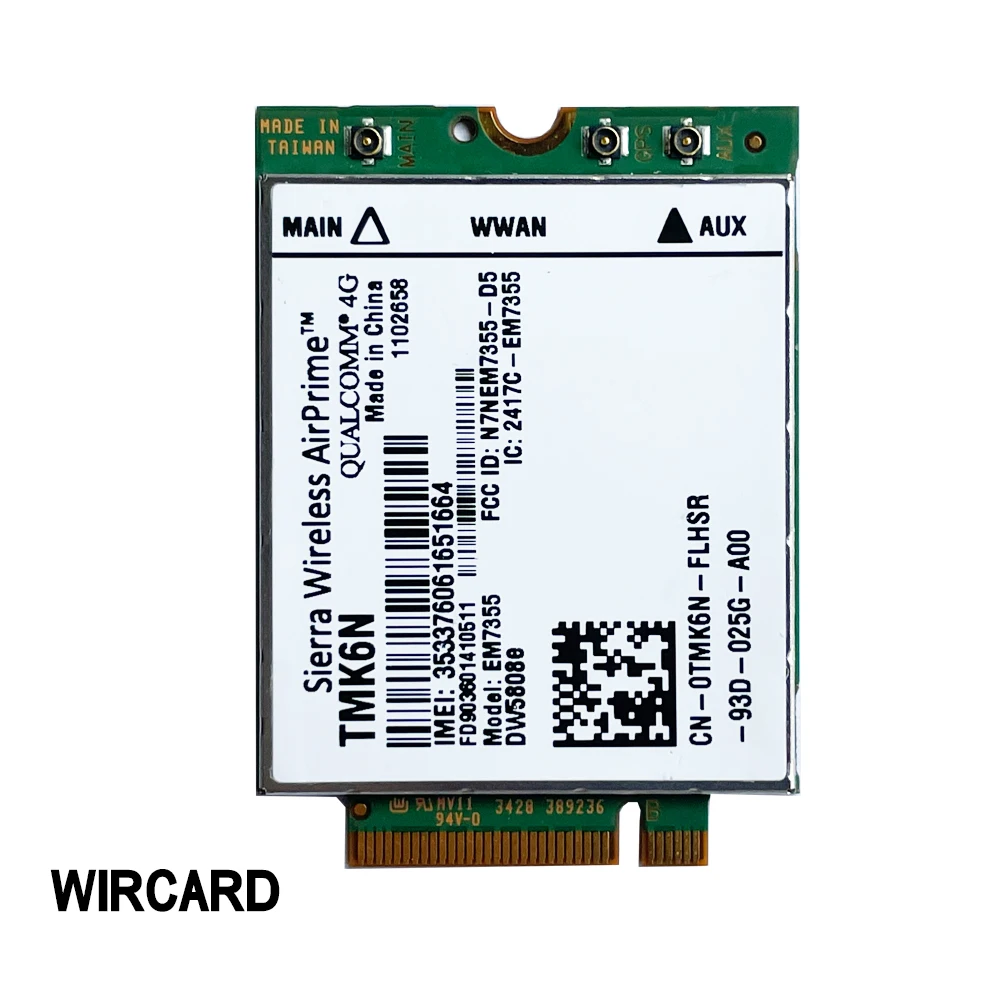 DW5808E 4G LTE EM7355  WWAN NGFF Card 3G Module dw 5808E