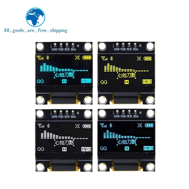 Сертификация TZT ROHS 0,96-дюймовый oled IIC последовательный белый OLED-дисплей модуль 128X64 I2C SSD1306 12864 плата ЖК-экрана для Arduino 2