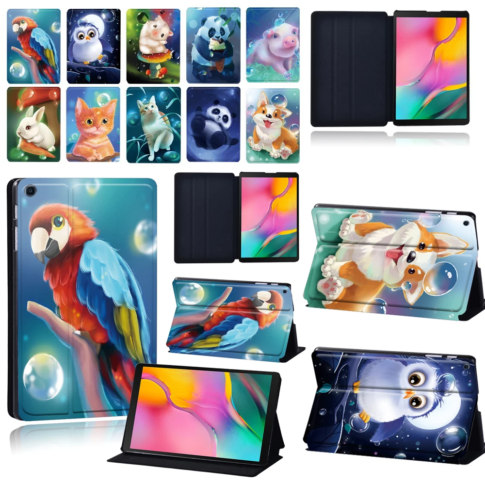 Capa com Tampa Dobrável para Samsung Galaxy Tab s6 T860 T865 s4 T830 T835 105 s7 11 a7 Lite 87 T220 T225 a8 105 X200 X205