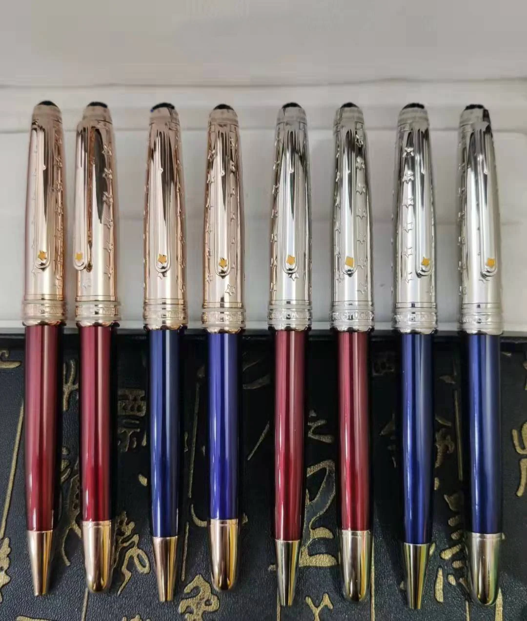 

2022 Luxury Mb Monte fountain pen ballpoint pen Little Fox gel pens korean stationery office ink blanc gift pen