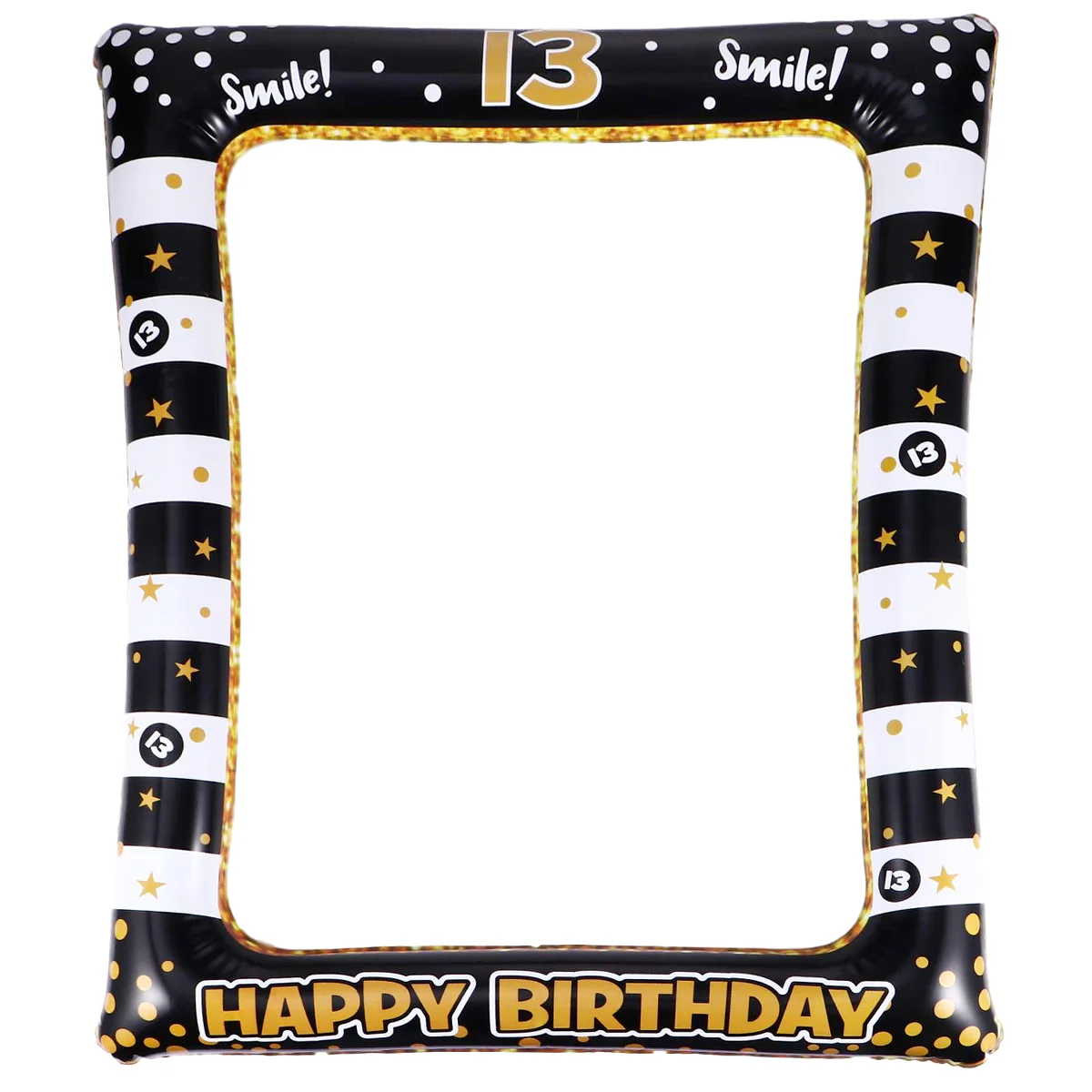 

Happy Birthday Photo Booth Frame PVC Inflatable Photo Frame Festival Photo Props Party Supplies For Age 16 40 60