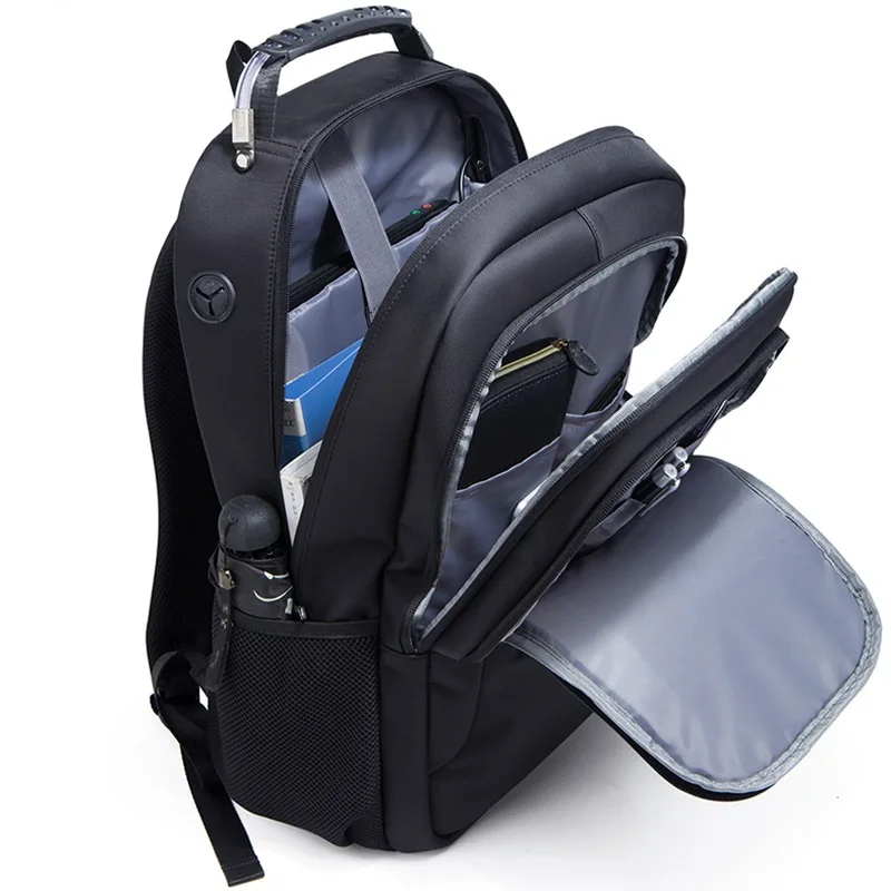 High Quality USB Charging Bag Light UP Oxford Cloth Smart Backpack Male  Laptop Schoolbag Multi-Function