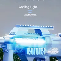 2024 AUG P90 Electric Water Gun Cool Light Spray Gun Fully Automatic Summer Beach Pool Children Outdoor Fun Toy For Kids Adult 2