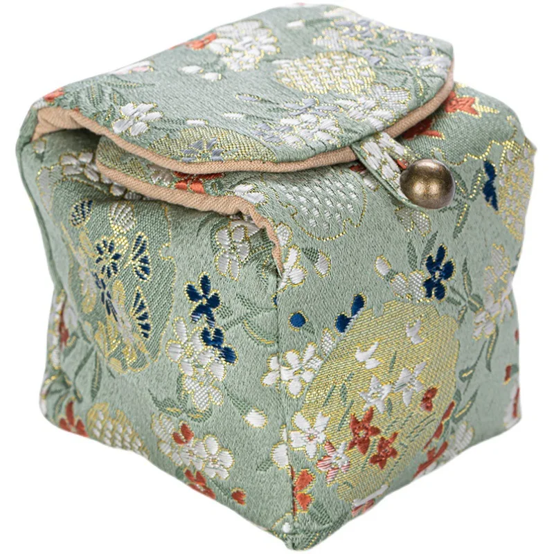 Tea Storage Bags Japanese Handmade Travel Teacup Protection Bag Portable Thickened Anti-Fall Cotton And Linen Tea Set Storage Bag Tea CoziesLC677