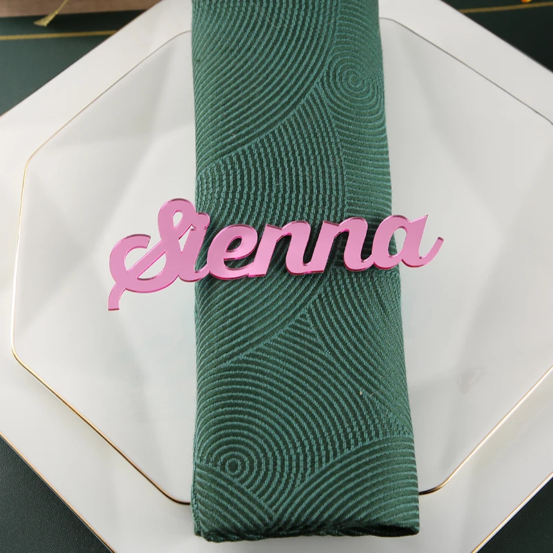 Фото 5 шт. бирки на день рождения и свадьбу, декор для свадебного стола, Свадебный декор, деревянные имена под заказ, деревянные бирки на свадьбу №5