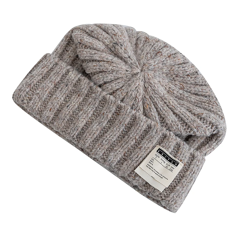 New Unisex Slouchy Loose Winter Hats Decoration Beanie Hats For Women Warm Beanie Streetwear Cap Hats Outdoor Winter Knitted Hat