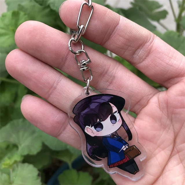 Anime Paripi Koumei Tsukimi Eiko Keychain Ya Boy Kongming Cartoon Cosplay  Christmas Accessories Badge Prop