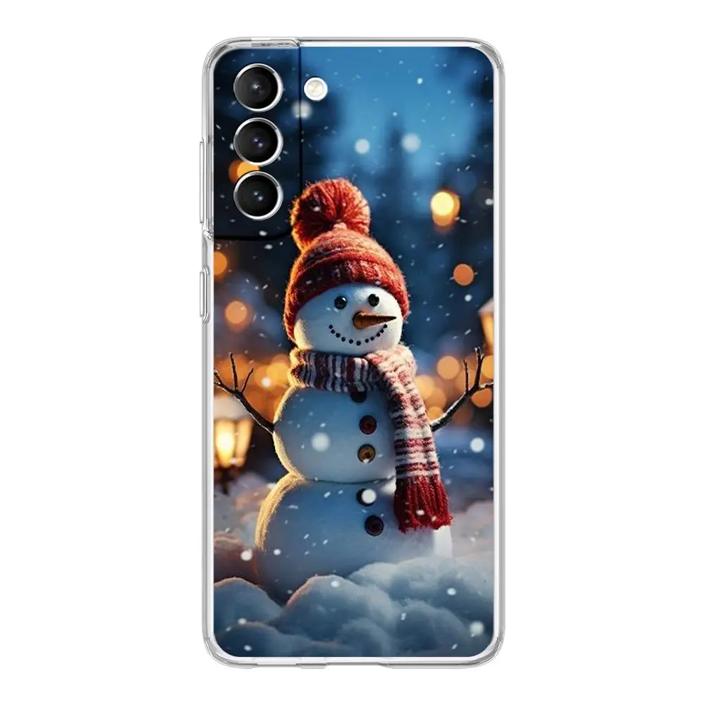 Festive Christmas Graphic Soft Clear Phone Case Cover