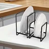 1pc Kitchen Cabinet Plate Storage Countertop Dish Rack Drawer Dinner Plate Partition Drain Rack Layered Storage Rack Accessories 6